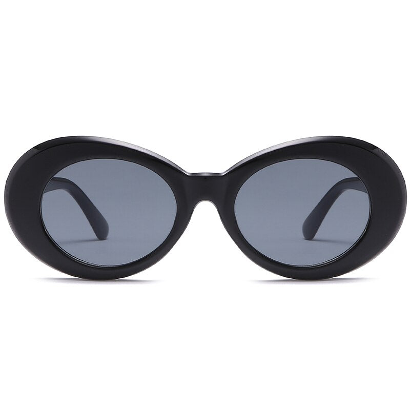 2023 Kurt Cobain Glasses White Oval Clout Goggles Sunglasses Rapper Shades Fancy Glasses for Men Women oculos UV400 Top