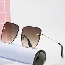 Load image into Gallery viewer, 2023 Gold Bee Square Sunglasses Women Retro Oversized Glasses Men Shades Metal Frame Ladies sunglasses zonnebril dames