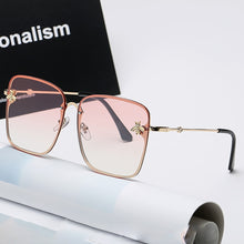 Load image into Gallery viewer, 2023 Gold Bee Square Sunglasses Women Retro Oversized Glasses Men Shades Metal Frame Ladies sunglasses zonnebril dames