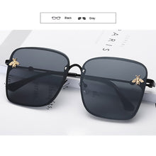 Load image into Gallery viewer, 2023 Gold Bee Square Sunglasses Women Retro Oversized Glasses Men Shades Metal Frame Ladies sunglasses zonnebril dames