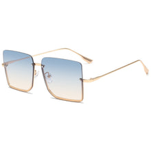 Load image into Gallery viewer, 2023 Square Sunglasses Women Rimless Sun Glasses Metal Half Frame Glasses Retro Ocean Lens Female Gradient Eyewear Gafas