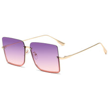 Load image into Gallery viewer, 2023 Square Sunglasses Women Rimless Sun Glasses Metal Half Frame Glasses Retro Ocean Lens Female Gradient Eyewear Gafas