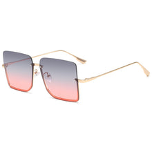 Load image into Gallery viewer, 2023 Square Sunglasses Women Rimless Sun Glasses Metal Half Frame Glasses Retro Ocean Lens Female Gradient Eyewear Gafas