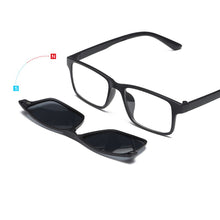 Load image into Gallery viewer, 5 Lenes Magnet Sunglasses Clip Mirrored Clip on Sunglasses Men Polarized Glasses Clip Custom Prescription Myopia