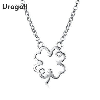 Collane in argento sterling 925 alla moda con zirconi e collana con ciondolo a forma di trifoglio per le donne, gioielli raffinati, regalo di nozze 