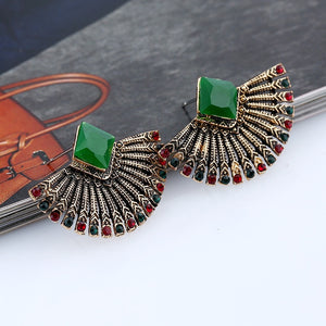 Fashion AAA cubic zirconia green stones water earrings ,gorgeous women's accessaries