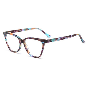 Acetate Cat Eye Style Women Glasses Frames With Spring Hinges Female Cute Myopia Prescription Spectacles Frame D62343