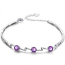Carica l'immagine nel visualizzatore di Gallery, Fashion Adjustable Bangles Zircon Crystal 925 Siver Female Bracelet Elegant Charm Jewelry Gifts
