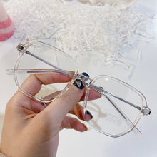 Carica l&#39;immagine nel visualizzatore di Gallery, Anti-Blu-ray Glasses Irregular Retro Spectacle Frame Metal TR Hybrid Myopia Spectacle Frame