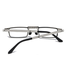 Load image into Gallery viewer, Anti Blue Light Blocking Men Women Reading Glasses Aspheric Metal Fold Frame Presbyopic Glasses Lens +1.00 +1.50 +2.00