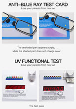 Load image into Gallery viewer, Anti Blue Light Blocking Men Women Reading Glasses Aspheric Metal Fold Frame Presbyopic Glasses Lens +1.00 +1.50 +2.00
