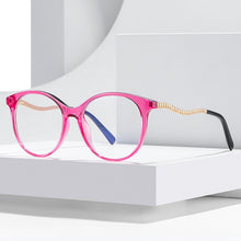 Load image into Gallery viewer, Anti Blue Light Blocking Women's Round Glasses TR90 Radiation Protection Eyeglasses Transparent Eyewear