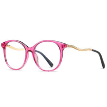 Load image into Gallery viewer, Anti Blue Light Blocking Women's Round Glasses TR90 Radiation Protection Eyeglasses Transparent Eyewear