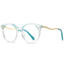 Load image into Gallery viewer, Anti Blue Light Blocking Women's Round Glasses TR90 Radiation Protection Eyeglasses Transparent Eyewear