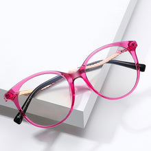 Load image into Gallery viewer, Anti Blue Light Blocking Women's Round Glasses TR90 Radiation Protection Eyeglasses Transparent Eyewear