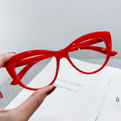 Anti Blue Light Cat Eye Glasses Women Vintage Computer Eyeglasses Frame Blocking Glasses Transparent Optical Eyewear