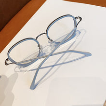 Load image into Gallery viewer, Anti Blue Light Glasses Frame Men Women Metal Glasses Frames Vintage Optical Eyeglasses Black Spectacles Big