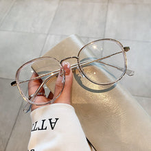 Load image into Gallery viewer, Anti Blue Light Glasses Frame Men Women Metal Glasses Frames Vintage Optical Eyeglasses Black Spectacles Big