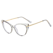 Load image into Gallery viewer, Anti Blue Light Glasses Vintage Women Cat Eye Computer Eyeglasses Frame Blocking Glasses Transparent Optical Eyewear