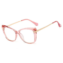 Load image into Gallery viewer, Anti Blue Light Glasses Vintage Women Cat Eye Computer Eyeglasses Frame Blocking Glasses Transparent Optical Eyewear