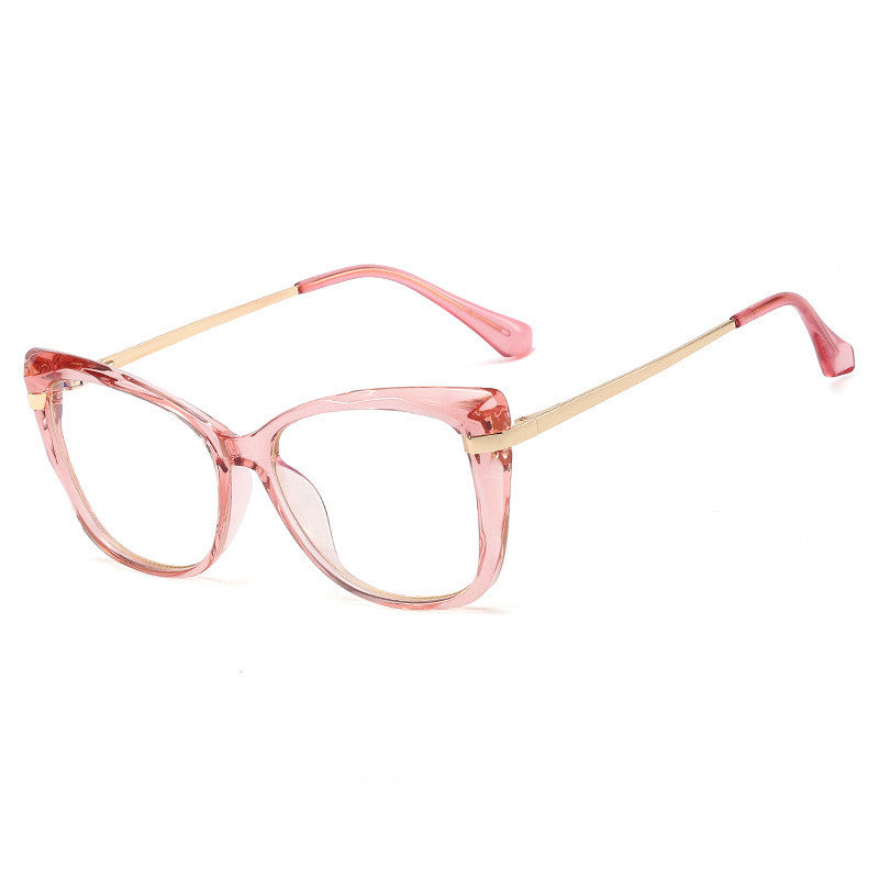 Anti Blue Light Glasses Vintage Women Cat Eye Computer Eyeglasses Frame Blocking Glasses Transparent Optical Eyewear