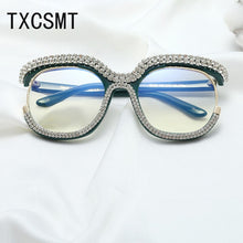 Load image into Gallery viewer, Anti Blue Light Glasses Women Prescription Eyewear 2023  Brand Rhinestone Frame Can Be Equipped with Myopia Lenses