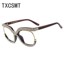 Load image into Gallery viewer, Anti Blue Light Glasses Women Prescription Eyewear 2023  Brand Rhinestone Frame Can Be Equipped with Myopia Lenses