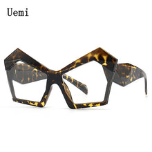 Carica l'immagine nel visualizzatore di Gallery, Occhiali da vista Cat Eye irregolari oversize anti luce blu per donna Uomo Occhiali da vista retrò trasparenti per computer Shades UV400 Ladies