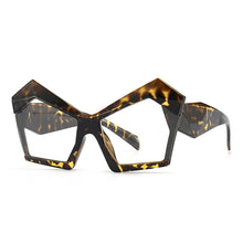 Carica l'immagine nel visualizzatore di Gallery, Occhiali da vista Cat Eye irregolari oversize anti luce blu per donna Uomo Occhiali da vista retrò trasparenti per computer Shades UV400 Ladies