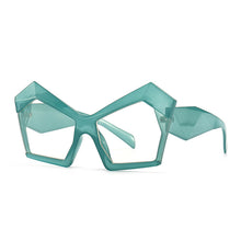 Carica l'immagine nel visualizzatore di Gallery, Occhiali da vista Cat Eye irregolari oversize anti luce blu per donna Uomo Occhiali da vista retrò trasparenti per computer Shades UV400 Ladies