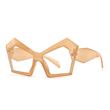 Carica l'immagine nel visualizzatore di Gallery, Occhiali da vista Cat Eye irregolari oversize anti luce blu per donna Uomo Occhiali da vista retrò trasparenti per computer Shades UV400 Ladies