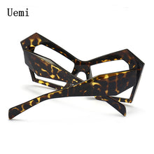 Carica l'immagine nel visualizzatore di Gallery, Occhiali da vista Cat Eye irregolari oversize anti luce blu per donna Uomo Occhiali da vista retrò trasparenti per computer Shades UV400 Ladies