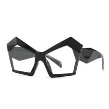 Carica l'immagine nel visualizzatore di Gallery, Occhiali da vista Cat Eye irregolari oversize anti luce blu per donna Uomo Occhiali da vista retrò trasparenti per computer Shades UV400 Ladies
