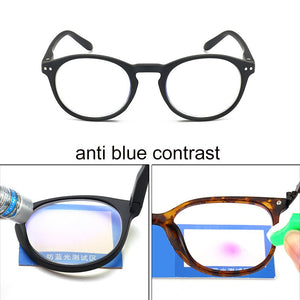 Anti Blue Ray Reading Glasses Women Oval Spectacle Frame Hyperopia Eyeglasses Diopter Plus +100 +150 +200 +250 +300