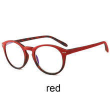 Load image into Gallery viewer, Anti Blue Ray Reading Glasses Women Oval Spectacle Frame Hyperopia Eyeglasses Diopter Plus +100 +150 +200 +250 +300