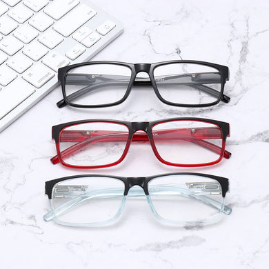 Anti Radiation Rectangular Frame Spring Hinge Readers Presbyopia Glasses Reading Glasses Eyewear