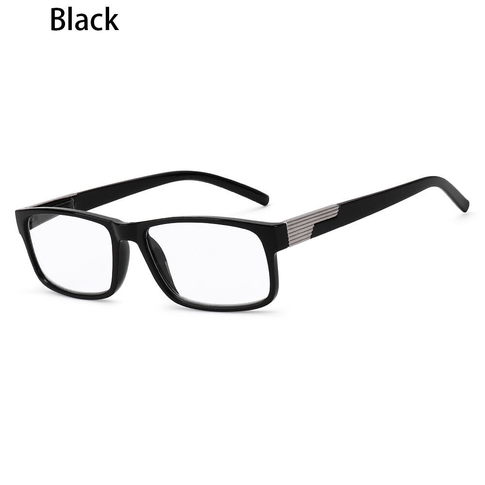 Anti Radiation Rectangular Frame Spring Hinge Readers Presbyopia Glasses Reading Glasses Eyewear