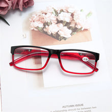 Load image into Gallery viewer, Anti Radiation Rectangular Frame Spring Hinge Readers Presbyopia Glasses Reading Glasses Eyewear