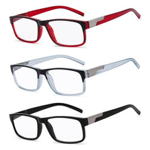 Load image into Gallery viewer, Anti Radiation Rectangular Frame Spring Hinge Readers Presbyopia Glasses Reading Glasses Eyewear