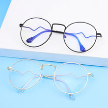 Load image into Gallery viewer, Anti-blue Glasses Vintage Round Oversized Glasses Frame Eyeglass Spectacles Vision Care Goggles Eyewears