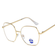 Load image into Gallery viewer, Anti-blue Light Classic Vintage Women Computer Optics Eyeglasses Square Metal Frame Retro Men Glasses Eye Glass