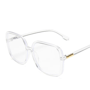 Anti-blue Light Eyeglasses Women Oversized Square Glasses Frame Female Retro Black Big Eyeglasses Computer Spectacles