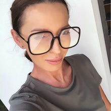 Load image into Gallery viewer, Anti-blue Light Eyeglasses Women Oversized Square Glasses Frame Female Retro Black Big Eyeglasses Computer Spectacles