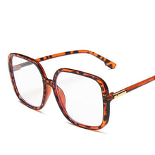 Load image into Gallery viewer, Anti-blue Light Eyeglasses Women Oversized Square Glasses Frame Female Retro Black Big Eyeglasses Computer Spectacles