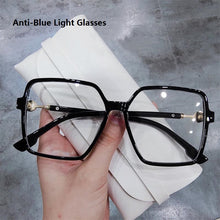 Load image into Gallery viewer, Anti-blue Light Glasses Women Vintage Oversized Large Square Eyeglasses Frame Men Blocking Blue-Ray Spectacles Frames