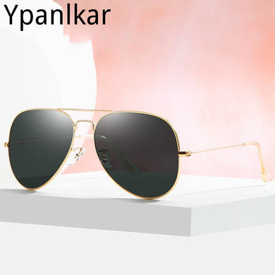 Aviation Brand Designer Pilot Sunglasses Metal Full Frame Sun Glasses Women Goggles Lunette De Soleil