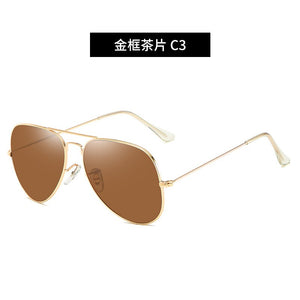 Aviation Brand Designer Pilot Sunglasses Metal Full Frame Sun Glasses Women Goggles Lunette De Soleil