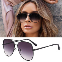 Load image into Gallery viewer, Aviation Sunglasses For Women Men Driving Eyewear Black Frame Male Female Mirrors Coating Sun Glasses UV400