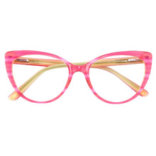 Load image into Gallery viewer, BRAND Round Prescription Glasses Cat Eye Transparent Women Vintage Eyeglasses Stylish Female Spectacle Frames Acetate
