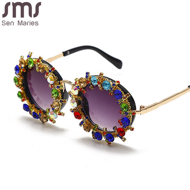 Baby Diamond Round Children Glasses 2023  Rhinestone Frames Eyeglasses Kids Eye Frame Eyewear Vintage Glasses